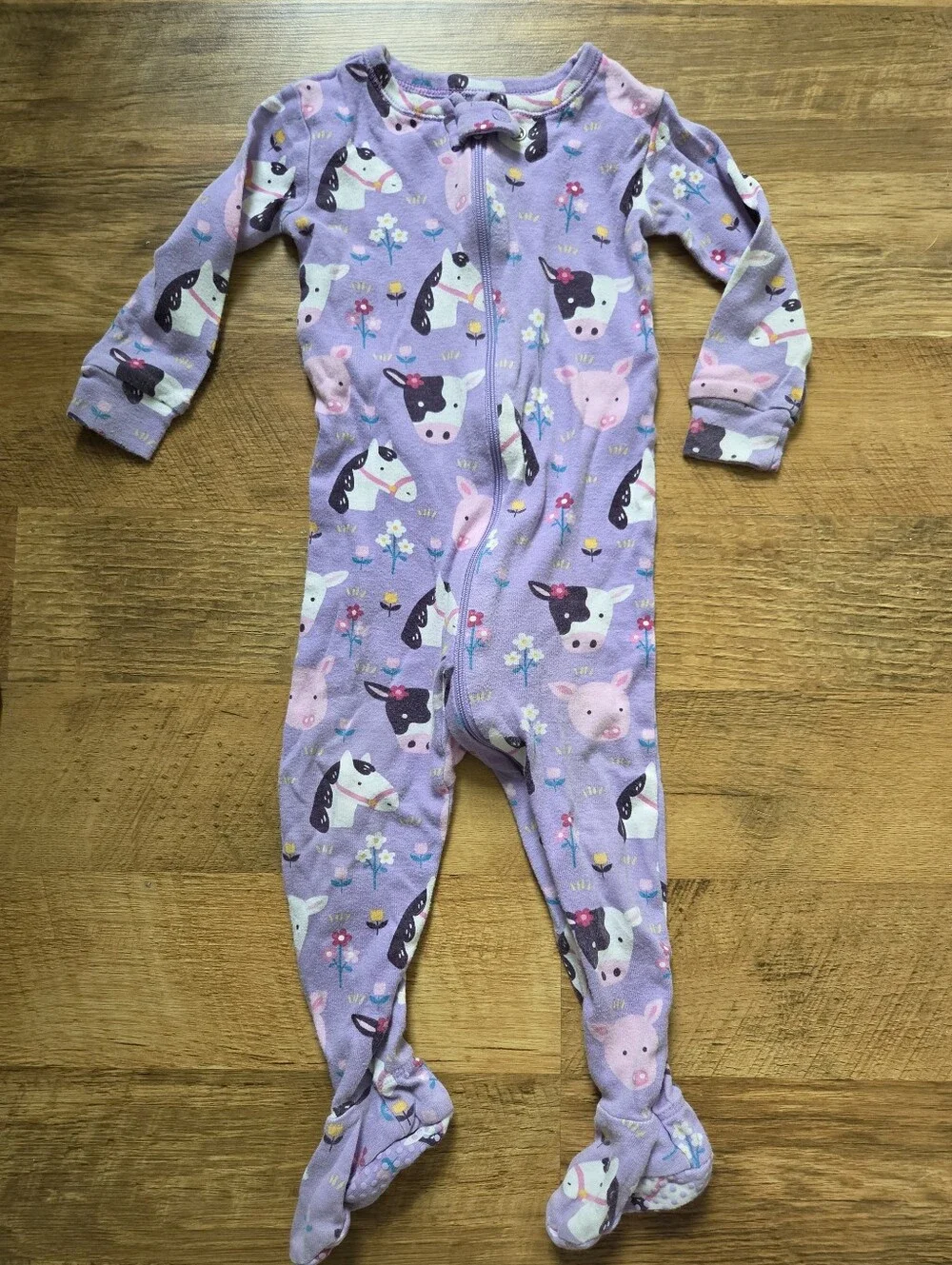 The Children's Place Zipper Footie Pajamas